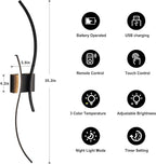 KARTOOSH Battery Operated Wall Sconce - Image 5