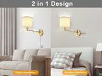 Plug in Wall Sconces with Remote Control, Dimming 10%-100% & Adjustable Colors - Image 6