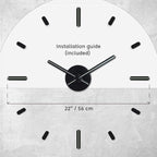 Presentime & Co Large Frameless DIY Wall Clock - Image 5