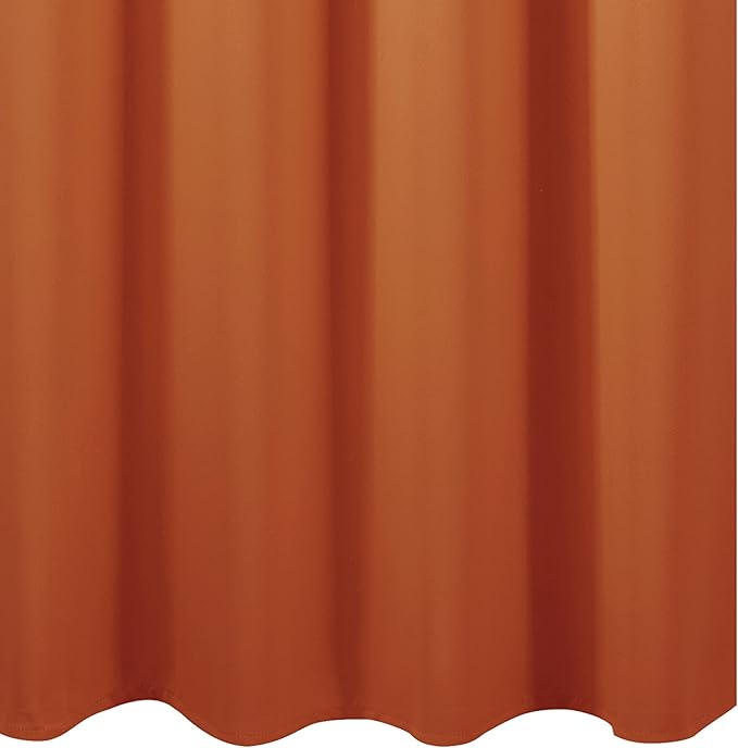 LEMOMO Orange Blackout Curtains 38 x 63 Inch Length/Set of 2 Curtain - Image 7