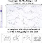 Arthome White Marble Contact Paper - Image 7