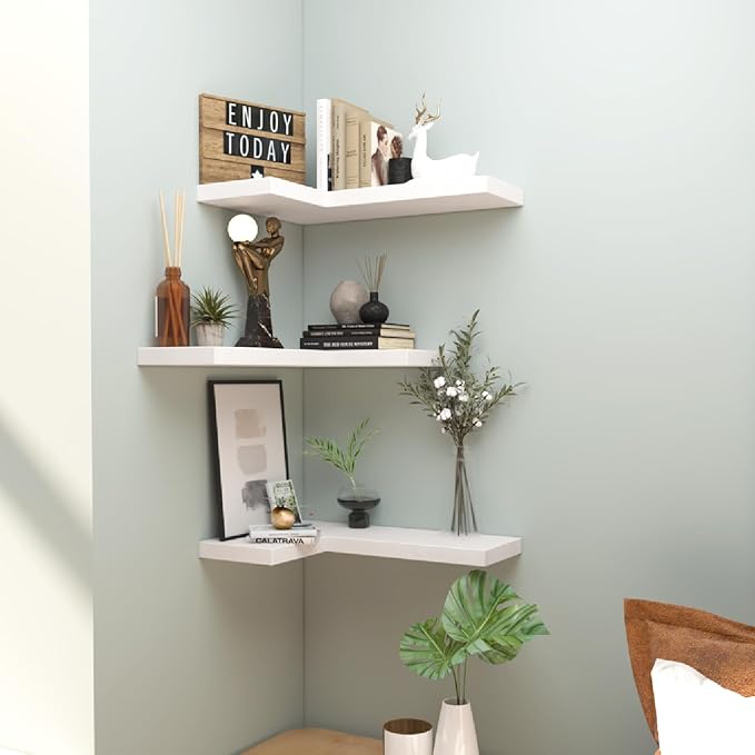 NATURE'S SOURCE Floating Corner Shelves - Image 2