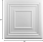 Art3d Drop Ceiling Tiles 24x24 Inch – Glue Up PVC Ceiling Tiles 2x2 Ft. - Image 6