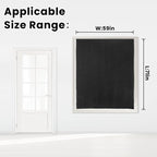 Adhesive Blackout Curtains- Self Stick Shades Window Blinds Curtains No Rod - Image 7
