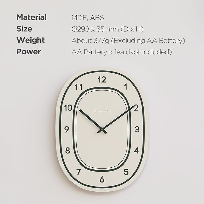 mooas Forest Flatwood Wall Clock - Image 8