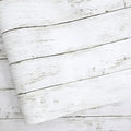 Wood Contact Paper White Gray 17.7"X 275"Thickened Peel and Stick Wallpaper by Abyssaly