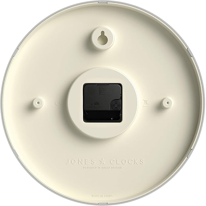 JONES CLOCKS® Studio wall Clock | Modern Round Style | 12 inch | Orange | Easy - Image 7