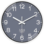 XNM Small Grey Minimalist Wall Clocks Battery Operated 8 Inch Classic Analog by XNMwallclock