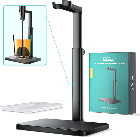 ISTOYO Premium Resin Mixer Stand, Applicate for Resin Mixer Pro&Ultra, Free Your Hands from Epoxy Resin Mixing, Resin Molds, Silicone Molds Mixing, DIY Crafts