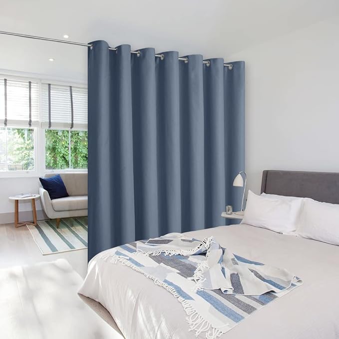 NICETOWN Wall Dividers for Rooms, Privacy Room Divider Curtain Screen Partition by NICETOWN