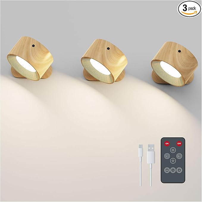 Koopala 3PACK Rechargeable LED Wall Sconce, Cordless Battery by KoopalaLEDlight