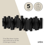 Umbra Sticks Wall-Mounted Coat Rack Rail Hook - Image 5
