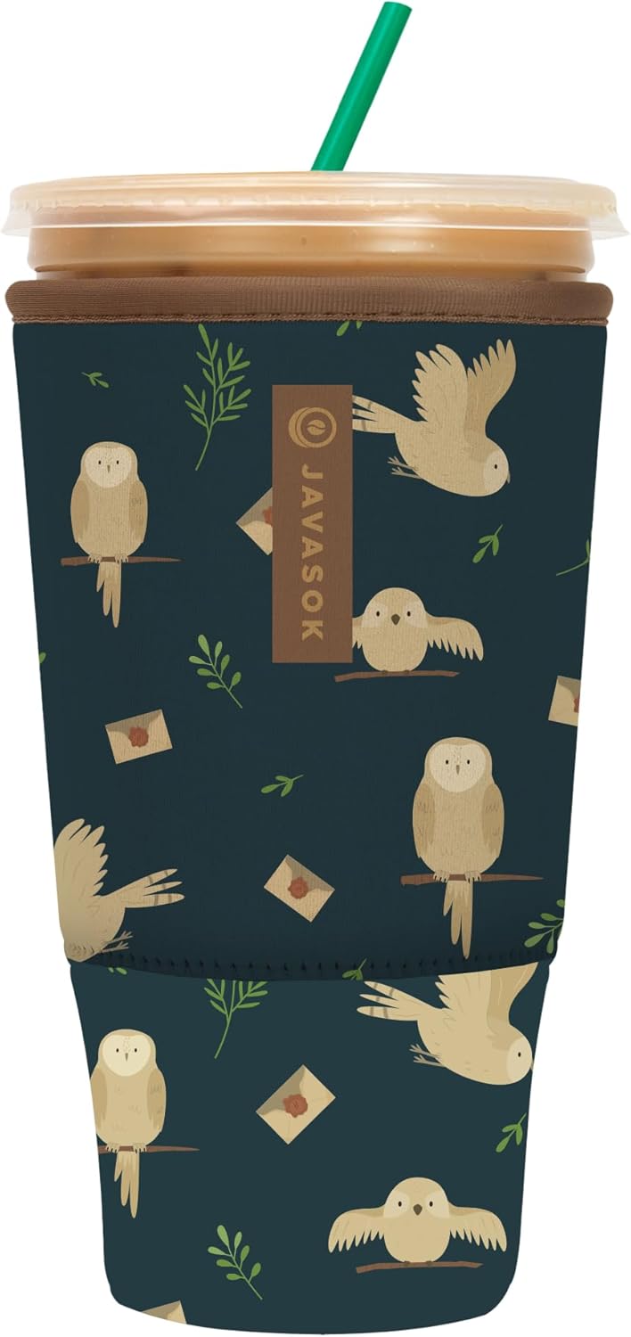 Sok It JavaSok Iced Coffee & Cold Soda Insulated Neoprene Cup Sleeve (Acceptance Letter, XXLarge: 44-48oz)