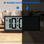 WallarGe 14.5'' Large Digital Wall Clock Battery Operated - Image 7