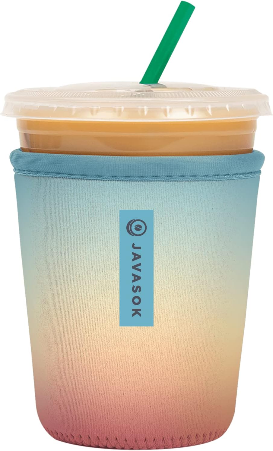 Sok It JavaSok Iced Coffee & Cold Soda Insulated Neoprene Cup Sleeve (Daylight, Small: 16-20oz)