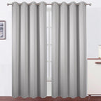 LEMOMO Blackout Curtains 52 x 90 Inch Long Light Grey Curtains Set of 2 Panels by Lemomo