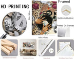Fashion Cheetah Wall Art Set of 3 Leopard Wall Decor Pictures Lucky 8 Ball - Image 2