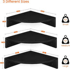 Homode Corner Floating Shelves, 3 Tier Wooden Hanging Corner Storage Shelf - Image 3