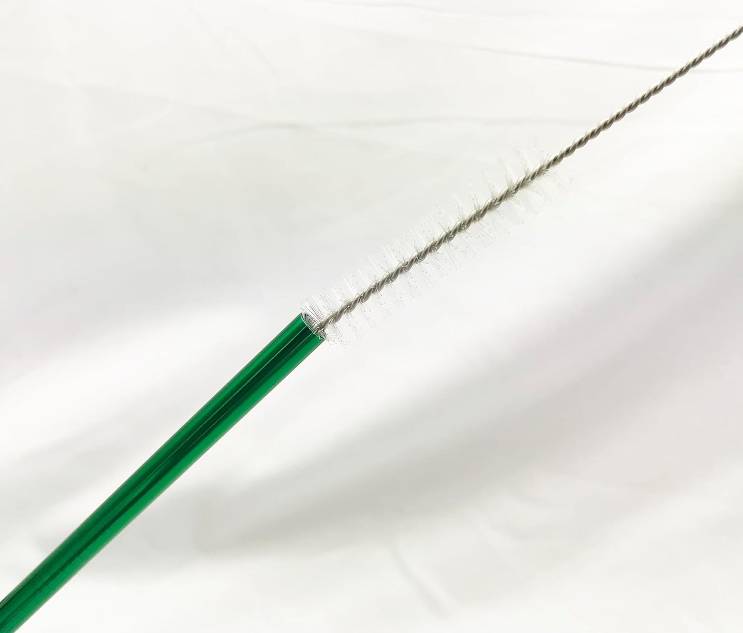 10 Pcs Stainless Steel Straws, Reusable Drinking Straws, 5 Straight + 5 Bent Metal Straws Set With 2 Pcs Cleaning Brushes (Green, 10.5 Inch)