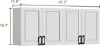 ChooChoo Laundry Room Cabinets, 4 Doors Wall Mounted Storage Cabinet, Kitchen - Image 3
