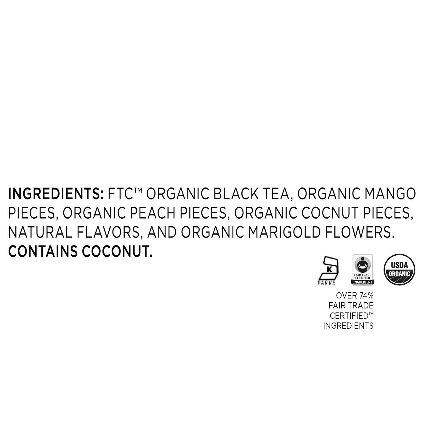 Tea Forte Peach Brulee Premium Organic Loose Leaf Caffeinated Black Tea Blend Canister, Makes 35-50 Cups