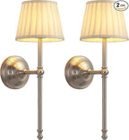 KDG Cordless Wall Sconces Set of 2, Small Wireless 5200mAh Rechargeable Battery by KDG