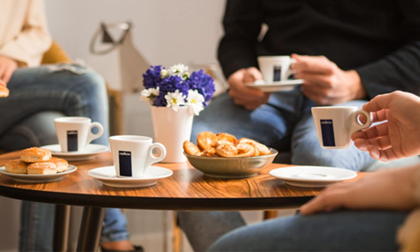 Lavazza Super Crema Whole Bean Coffee, Medium Espresso Roast, Arabica and Robusta Blend, 2.2 lb Bag (Pack of 8)