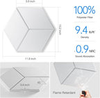 22 Pack Self-Adhesive Acoustic Panels 12" X 10" X 0.4" - Image 3