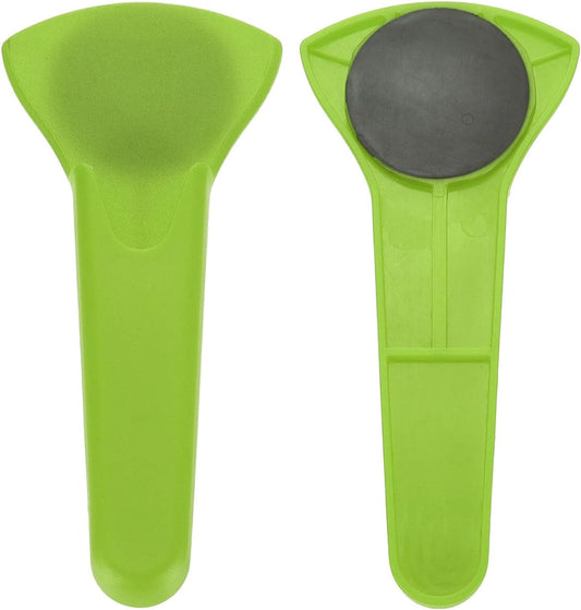 uxcell 2 Pcs Magnetic Scissor Holder, 7.48" x 3.46" Plastic Scissors Cover Durable Waterproof Protector Portable with Round Magnetic Absorber for Kitchen Shears, Green