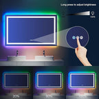 LOAAO 60X28 RGB LED Bathroom Mirror - Image 5