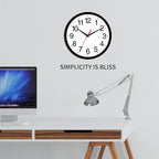Rohioue Wall Clock Modern 8 Inch Battery Operated Silent Non Ticking Small - Image 6