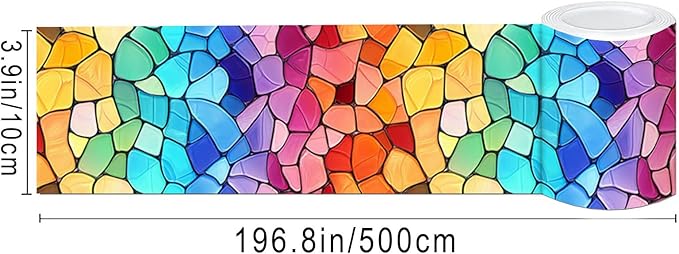 IVN Wallpaper Border Peel and Stick Decorative Wall Trim Self Adhesive Vibrant - Image 3