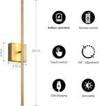 KARTOOSH Battery Operated Wall Sconces - Image 5