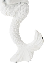 SOFFEE DESIGN 2pcs White Mermaid Shape Metal Coat Hooks, Playful 3D Mermaid - Image 7