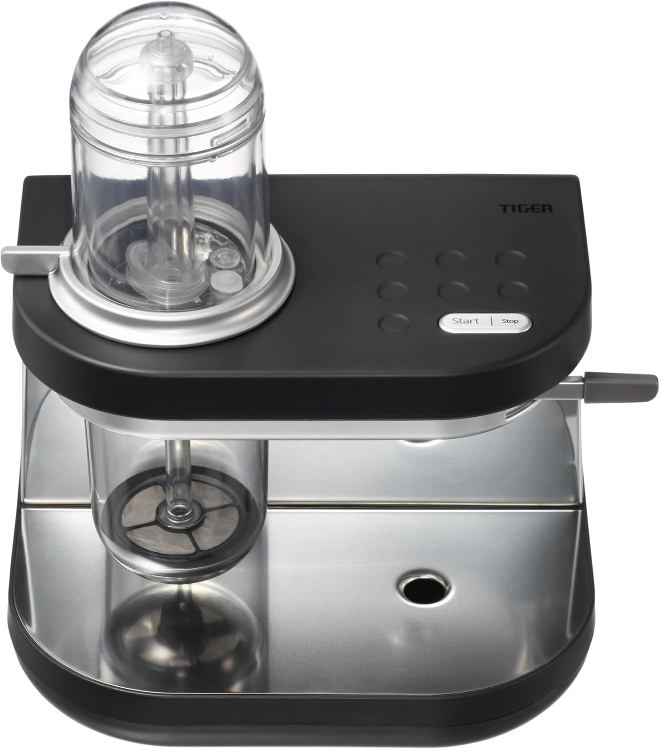 Tiger Siphonysta Brewing Coffee Maker, Programmable Single-Serve Siphon Coffee Machine, Premium Brewer, Stainless Steel-Enhanced Design, Black