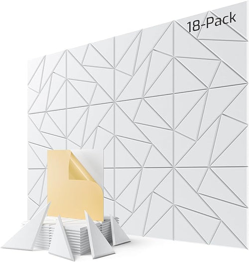 18-Pack Acoustic Panels, Peel & Stick Sound Proof Foam Panels by Lebenforce