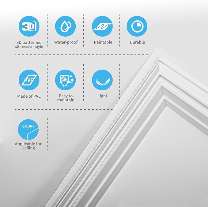Art3d 24-Pack Drop Relief Ceiling Tiles - Image 7