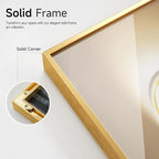 Framed Modern Luxury Gold Large Wall Art - Image 5