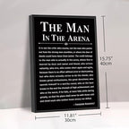 Howwii Office Wall Art Inspirational Decor The Man in the Arena Framed - Image 6