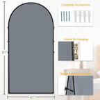 Dewfig Arched Full Length Mirror, Oversized Full Body Mirrors - Image 5