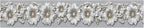 Silver Floral Wallpaper Border 196x4 Inch Peel and Stick Wall Border Metallic - Image 2