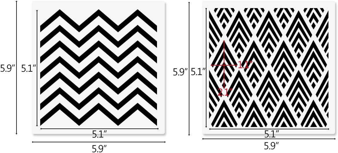 6x6in Cookie Stencils for Royal Icing Cookies Sugar Cookie, 16 Pcs Reusable Plastic Biscuit Cake Stencils with Checkered Buffalo Plaid Star Dots Shape for Airbrush Baking Craft Drawing DIY Art Decor