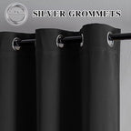 IGEMAEVE Blackout Curtains 72 Inch Length 2 Panels Set, Grommet Energy Saving - Image 2