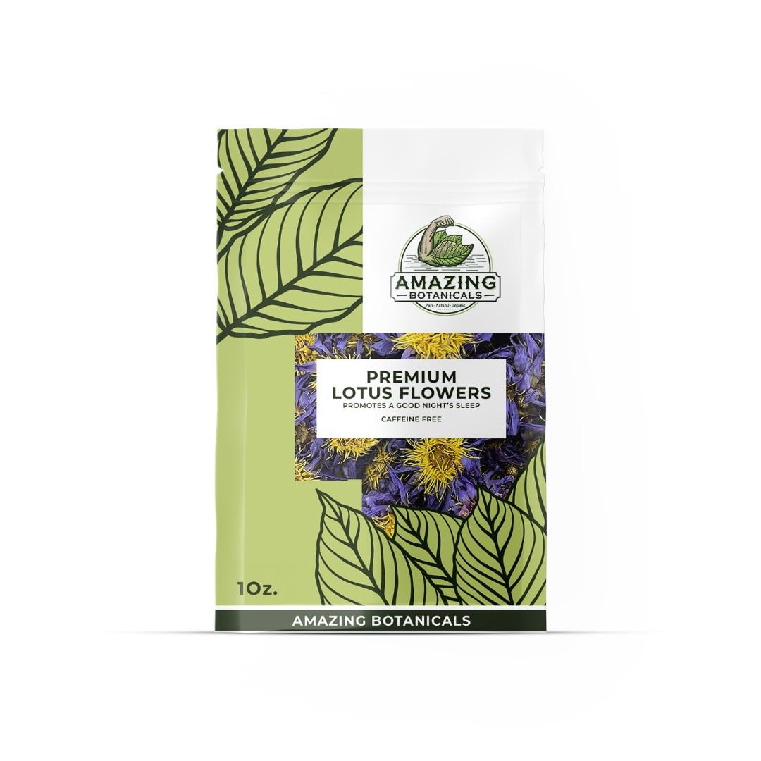 Premium Whole Dried Flower Tea - Natural Loose Leaf Tea Non GMO Caffeine Free Sleepytime Herbal Tea – Excellent Source of Antioxidants - 30 grams
