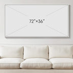 Extra Large Framed Blue Gold Abstract Wall Art - Image 7