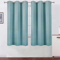 LEMOMO Stone Blue Thermal Blackout Curtains/38 x 63 Inch/Set of 2 Panels Room by Lemomo