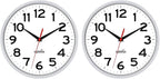HIPPIH Wall Clock 2 Pack, 10 Inch Modern Wall Clocks Battery Operated, Non by HIPPIH
