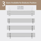 DINZI LVJ Long Wall Shelves, 55.1Inch Floating Shelves Wall Mounted, Extra - Image 4