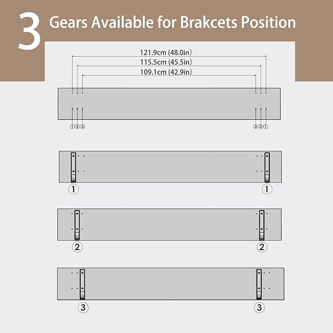 DINZI LVJ Long Wall Shelves, 55.1Inch Floating Shelves Wall Mounted, Extra - Image 4