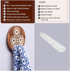 Indian Shelf 6 Lb- 6 Pieces Decorative Wood Adhesive Wall Hooks–Boho Peel and - Image 4